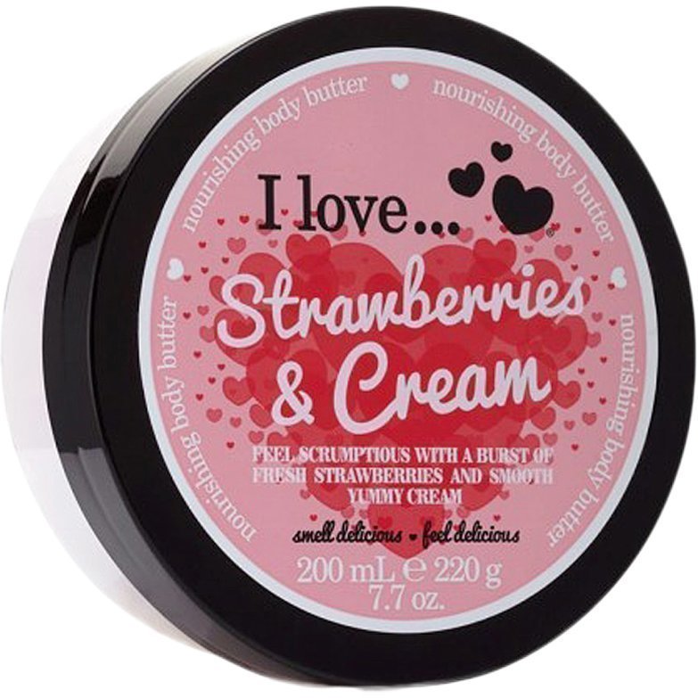 I love Strawberries & Cream Nourishing Body Butter 200ml